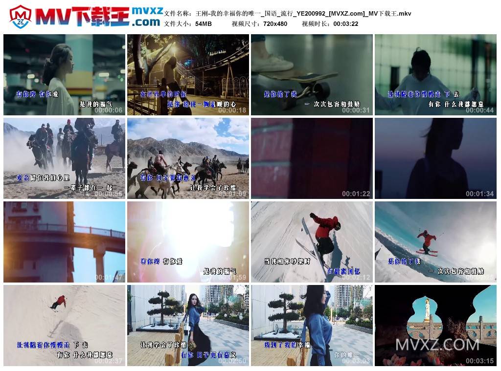 王刚-我的幸福你的唯一_国语_流行_YE200992